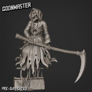 grim reaper 2 goon master Tabletop Characters & Creatures Store bones ghost rpg skeleton skull undead wargaming miniature death wraith hollow dnd scyth 3d print model - Mito3D