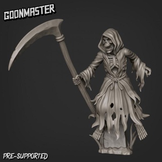 grim reaper 3 goon master Tabletop Characters & Creatures Store bones ghost rpg skeleton skull undead wargaming miniature death wraith hollow dnd scyth 3d print model - Mito3D
