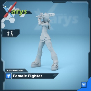 femmina combattente xarys Giochi tavolo personaggi creature negozio tu 3d print model - Mito3D