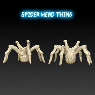 araignée tête chose fcomin créature horreur monstre wargaming miniature table mutant 28mm 32mm 3d print model - Mito3D