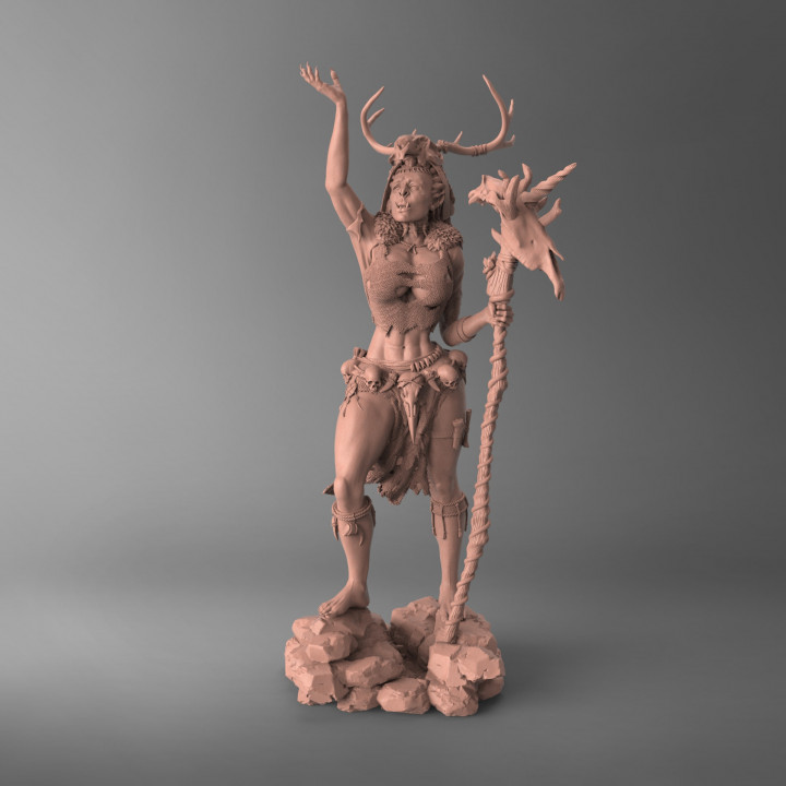 ork şaman katandra orklar Valinor cin Sanat stüdyolar masaüstü karakterler yaratıklar kadın heykelcik oyunlar yüksek detay minyatürler rpg heykel oyuncaklar büyü 3dprinting masa oyunu dnd 3dminiature ttrpg dndcharacter suitableforresinandfilamentprinters 3D print model - Mito3D