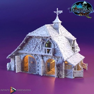son ocak Koç ev sonsuz boyutları oyunlar masaüstü 3D yazdırılabilir arazi fantezi bina Ortaçağa ait kararlı ahırlar Han manastır Wightwood torbridge itlaf evi 3d print model - Mito3D