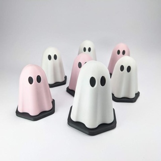 marshmallow ghosts clockspring Store box candy container cute desk fun ghost gift halloween kitchen skull spooky storage workshop dead spirit ghoul specter 3d print model - Mito3D