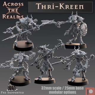 thri kreen reinos mesa caracteres criaturas Tienda oscuro juego azar miniaturas modular rpg Dom dnd 5e 3d print model - Mito3D