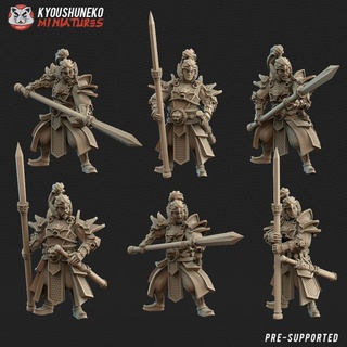 chinese imperial guard kyoushuneko miniatures Tabletop Characters & Creatures Store china wargaming 3d print model - Mito3D