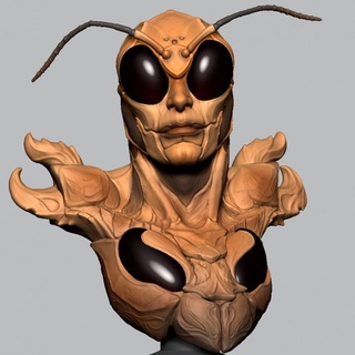 murder hornet f'solo Tabletop Characters & Creatures Store Fan Art Busts art monster 3d print model - Mito3D