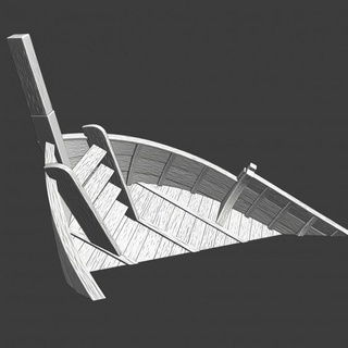 médiéval dent épave nord croisades miniatures table 3D imprimable terrain boutique ancien modèle voile navire wargaming bois scène navires paysage port voiles naufrage 3d print model - Mito3D