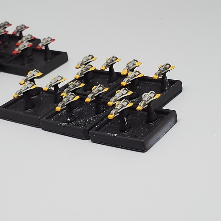 gothic space fighters torpedoes factorum labs game sci-fi ship spaceship miniature wargame 3D print model - Mito3D