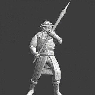 medieval infantry goedendag northern crusades miniatures Tabletop Characters & Creatures Store 3d print knight wargaming warrior weapon european 28mm 12th flemish century dismounted poleweapon gutentag 3d print model - Mito3D