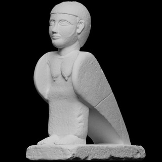 egipcio ba bird mujer estatuilla escanear mundo Europa unido Reino Londres británico museo pájaro Egipto Roca 3dprintable fotogrametría 3d print model - Mito3D