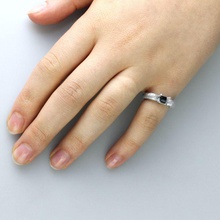 paloma anillo moda accesorios joyería compromiso moho plantilla engagementring 3d print model - Mito3D