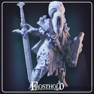 pale herald frostholdmini  Tabletop Tabletop Characters & Creatures Board Games Tabletop Store fantasy mini rpg undead banner tabletop d&d dnd pale herald frosthold  3d print model - Mito3D