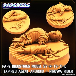 papz industries model sy-n-t3-t1-c expired agent android rinowa rider papsikels miniatures Tabletop Characters & Creatures 3D Printable Terrain Store dead 3d print model - Mito3D