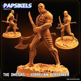 omegas - xorrelian berserker papsikels miniatures Tabletop Characters & Creatures alien engineer aliens prometheus engineers 3d print model - Mito3D