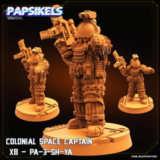 colonial space captain xb pa 3 sh ya papsikels miniatures Tabletop Characters & Creatures Store suit 3d print model - Mito3D