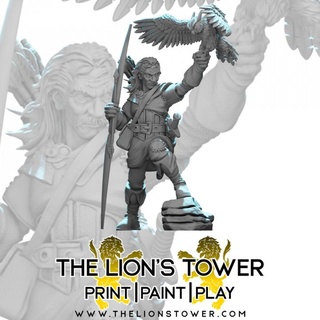bentolio blind ranger owl 32mm scale presupported miniature lion's tower adventurers guild Tabletop Characters & Creatures Board Games fantasy rpg warhammer dungeonsanddragons dnd pathfinder frostgrave dandd icewinddale shadowdeep mushy montoliodebrouchee montolio 3d print model - Mito3D