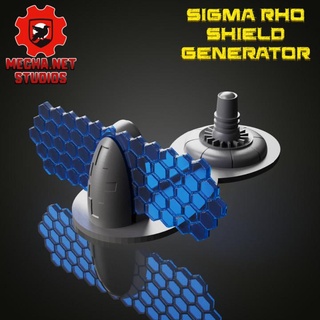 sigma rho tactical shield generator mechanet studios Tabletop accessories Board Games Store army battle cover game rpg sci-fi terrain unit obstacle tau sciencefiction block roleplaying tabletop wargame defense hard protect team scenery los skirmish deployment librae acarian forcefield deploy 3d print model - Mito3D