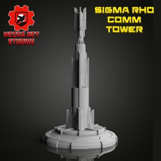 sigma rho communications tower mechanet studios Tabletop accessories Vehicles & Machines Board Games Store army battle game rpg sci-fi terrain tv high radio large obstacle tau sciencefiction roleplaying tabletop wargame tactical team scenery satellite relay skirmish array comm shortwave entanglement librae acarian broadcast ftl 3d print model - Mito3D