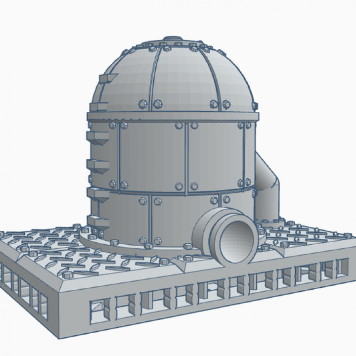 industriel espace rangement réservoir openlock modulaire terrain carrelage expansion ensemble jeu guerre forger table accessoires 3D imprimable planche Jeux boutique 40k marteau ponton nécromonde tuer infini 28mm équipe zone mortalis 3D print model - Mito3D