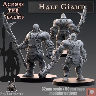 half giant across realms Tabletop Characters & Creatures Board Games Store dark gaming rpg sun miniature tabletop ogre dnd pathfinder muscular 5e 3d print model - Mito3D