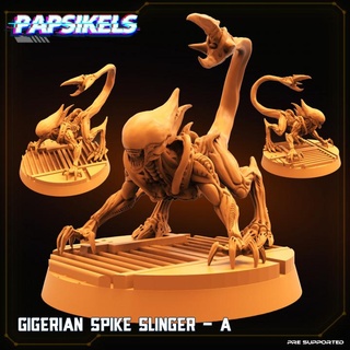 gigerian spike slinger papsikels miniatures Tabletop Characters & Creatures Board Games Store 3d print model - Mito3D