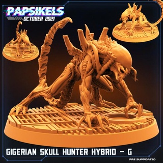 gigerian skull hunter hybrid g papsikels miniatures Tabletop Characters & Creatures Board Games Store skullhunter 3d print model - Mito3D