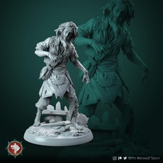 mad miller 32mm pre-supported white werewolf tavern Tabletop Characters & Creatures Board Games Store character tabletop wargame dnd pathfinder npc dndcharacter 3d print model - Mito3D