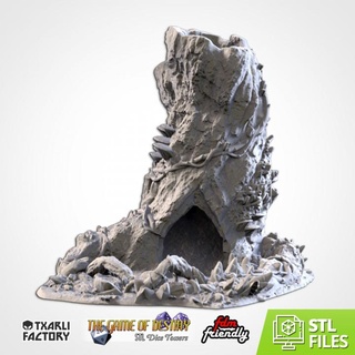 magic trunk dice tower txarli factory Tabletop accessories 3D Printable Terrain fantasy rpg table top warhammer towers role end tabletop rol d&d dnd pathfinder fates 3d print model - Mito3D