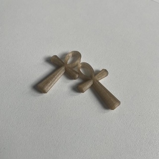 ankh cross pendant ilya egypt jewellery earrings beads dreadlocks dreadlockbeads 3d print model - Mito3D