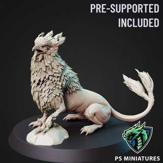 hawkhound pose 2 paul scott Tabletop Characters & Creatures Store animal bird creature dog fantasy guard hound monster hawk multipart fusion canine armoured patterned gryphon feathered demigryph variants gryph 3d print model - Mito3D