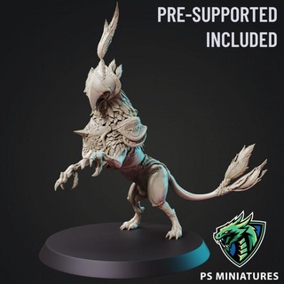 hawkhound pose 3 - includes 2 variants paul scott Tabletop Characters & Creatures Store animal bird creature dog fantasy guard hound monster hawk multipart fusion canine armoured gryphon feathered demigryph gryph pattened 3d print model - Mito3D