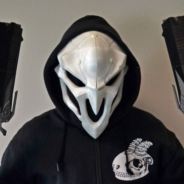 supervisión segador máscara props cosplay juego grim juegos video muerte blizzard reaper fuego infierno 3D print model - Mito3D