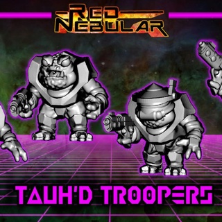 space toad tauh'd troopers red nebular Tabletop Characters & Creatures Store retro scifi frog 3d print model - Mito3D