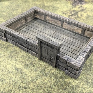 city oxwell 3 - sample piece donald stouffer Tabletop Store house interior mini play stone terrain wood miniature town 28mm 3d print model - Mito3D