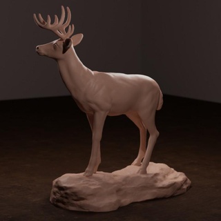 whitetail deer james e grant Tabletop Characters & Creatures Store nature sport hunter wildlife elk buck hunting antlers 3d print model - Mito3D