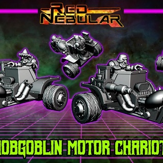 Hobgoblin motor carruagem vermelho nebular tampo mesa personagens criaturas veículos maquinas loja 3d print model - Mito3D