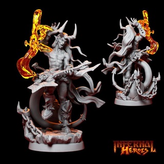 mareck mad - champion infernal bard unlocked stretch goal hack+slash minis Tabletop Characters & Creatures Store tiefling devilkin infernalheroes tieflingbard infernalbard devilkinbard 3d print model - Mito3D