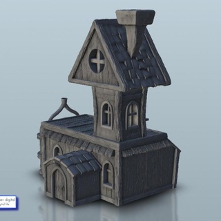 medieval engineer house - warhammer age sigmar bolt action flames war scenery terrain wargame modern hartolia miniatures Tabletop accessories 3D Printable Terrain Store architecture building rings lord middle ageof wahrmamer 3d print model - Mito3D