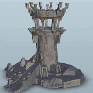 evil tower 14 - warhammer age sigmar bolt action flames war scenery terrain wargame modern hartolia miniatures Tabletop accessories 3D Printable Terrain Store building medieval rings lord fantastic 28mm 15mm middle 32mm sceneries 3d print model - Mito3D