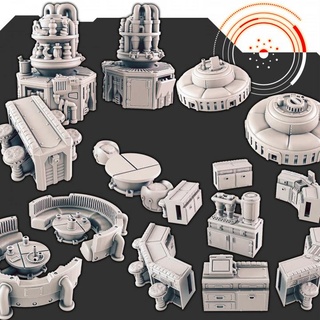 sci-fi scenery - modular cantina bar support-free evan carothers Tabletop accessories Characters & Creatures Sci-Fi Universe Store supportless scifi 3d print model - Mito3D