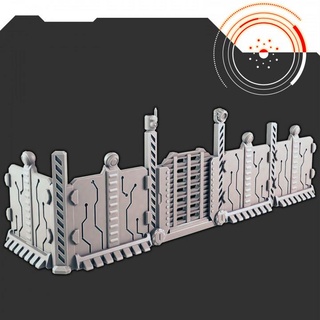 sci-fi scenery - fencing support-free evan carothers Tabletop accessories Characters & Creatures Sci-Fi Universe 3D Printable Terrain Store fence scifi 3d print model - Mito3D