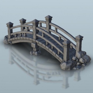 ahşap köprü 12 yaş Sigmar cıvata aksiyon alevler savaş manzara arazi oyunu modern hartolia minyatürler masaüstü Aksesuarlar 3D yazdırılabilir mimari Japonya nehir yüzükler Kral reçine oryantal modelcilik Asya sahneler 3d print model - Mito3D
