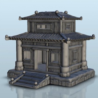 oriental temple 9 - age sigmar bolt action flames war scenery terrain wargame modern hartolia miniatures Tabletop accessories 3D Printable Terrain Store china japan medieval asian middle japenese sceneries 3d print model - Mito3D