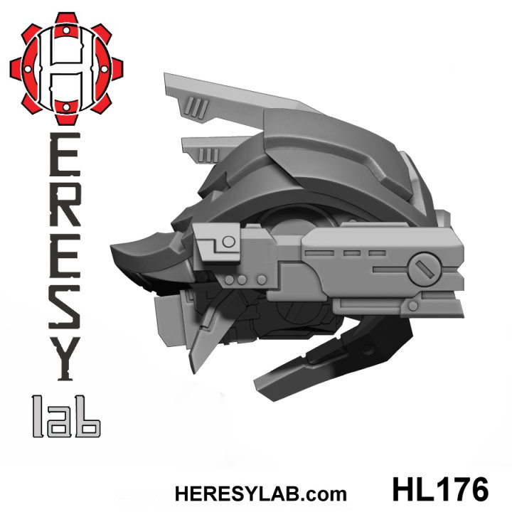 hl176 - greater god drone 2 gunner heresylab barbara Tabletop Vehicles & Machines Store 40k tau 3D print model - Mito3D