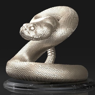 líquen serpente porra tampo mesa personagens criaturas loja animal arte monstro assassino cratalus 3d print model - Mito3D