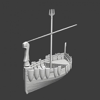 medieval ruso buque guerra Norte cruzadas miniaturas mesa accesorios caracteres criaturas histórico universo Tienda batalla barco Armada Embarcacion juego orden 28mm paisaje naval rus lago neva teutónico tubería novgorod 3d print model - Mito3D