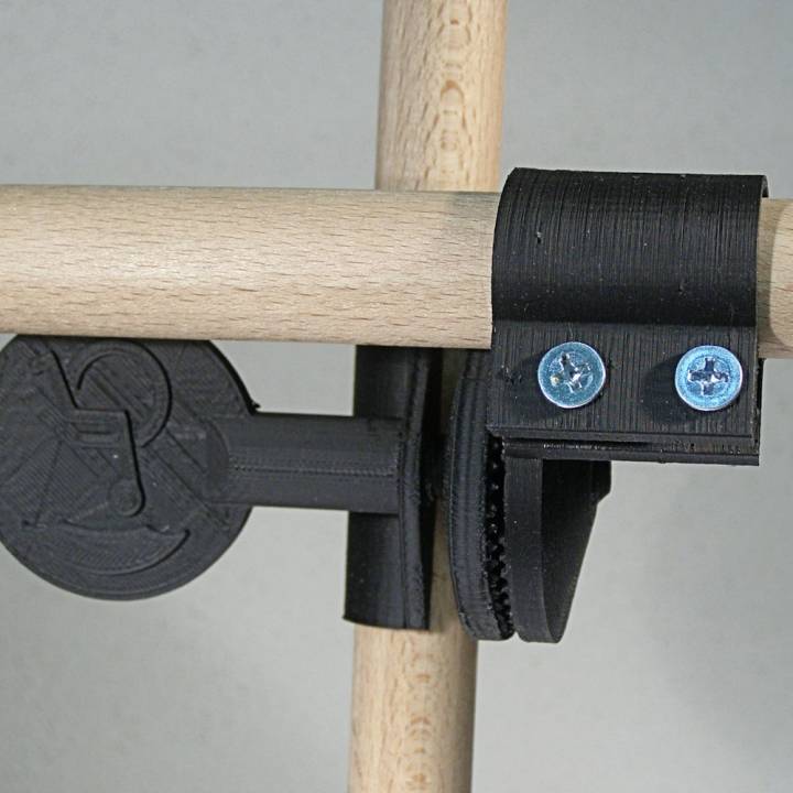 portaombrelli sedia rotelle version2 rivisto l'accessibilità accessorio ombrello holkder 3D print model - Mito3D