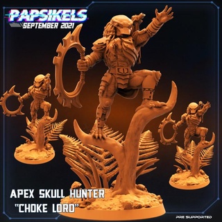 apex skull hunter choke lord papsikels miniatures Tabletop Characters & Creatures Sci-Fi Universe 3d print model - Mito3D