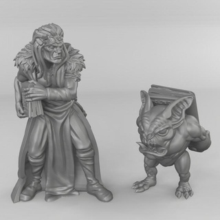 dark magister book demon tiny furniture Tabletop Characters & Creatures Fantasy Universe fantasy miniatures roleplaying tabletop 28mm dnd pathfinder 3d print model - Mito3D