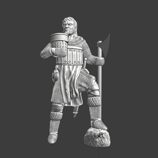 medieval knight great axe helmet northern crusades miniatures Tabletop Characters & Creatures Fantasy Universe Store 3d print fantasy wargaming warfare infantry templar 28mm 1 72 1242 3d print model - Mito3D